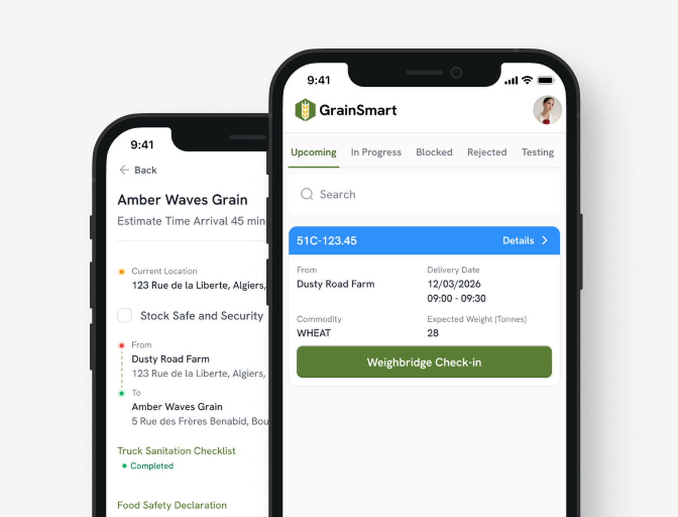 Procurement mobile workflow screens
